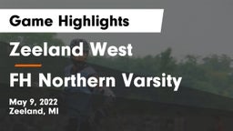 Zeeland West  vs FH Northern Varsity Game Highlights - May 9, 2022