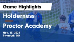Holderness  vs Proctor Academy  Game Highlights - Nov. 13, 2021