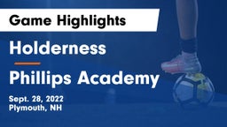 Holderness  vs Phillips Academy Game Highlights - Sept. 28, 2022