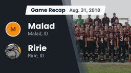 Recap: Malad  vs. Ririe  2018