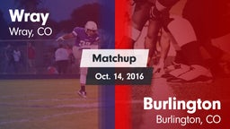 Matchup: Wray vs. Burlington  2016