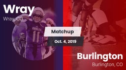 Matchup: Wray vs. Burlington  2019