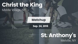 Matchup: Christ the King vs. St. Anthony's  2016