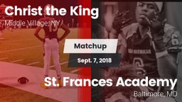 Matchup: Christ the King vs. St. Frances Academy  2018