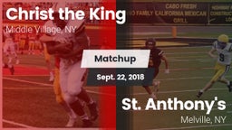 Matchup: Christ the King vs. St. Anthony's  2018