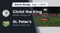 Recap: Christ the King  vs. St. Peter's  2019