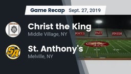 Recap: Christ the King  vs. St. Anthony's  2019