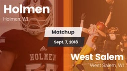 Matchup: Holmen vs. West Salem  2018