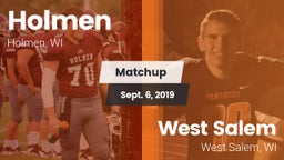 Matchup: Holmen vs. West Salem  2019