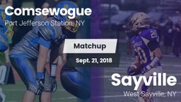 Matchup: Comsewogue vs. Sayville  2018