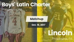 Matchup: Boys' Latin Charter vs. Lincoln  2017