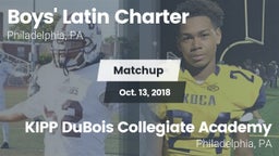 Matchup: Boys' Latin Charter vs. KIPP DuBois Collegiate Academy  2018