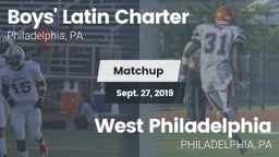 Matchup: Boys' Latin Charter vs. West Philadelphia  2019