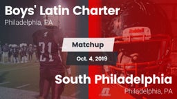 Matchup: Boys' Latin Charter vs. South Philadelphia  2019