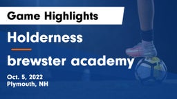 Holderness  vs brewster academy Game Highlights - Oct. 5, 2022