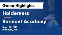 Holderness  vs Vermont Academy Game Highlights - Sept. 24, 2022