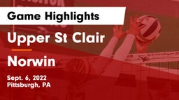 Upper St Clair vs Norwin  Game Highlights - Sept. 6, 2022