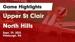 Upper St Clair vs North Hills  Game Highlights - Sept. 29, 2022
