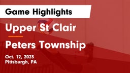 Upper St Clair vs Peters Township  Game Highlights - Oct. 12, 2023