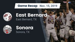 Recap: East Bernard  vs. Sonora  2019