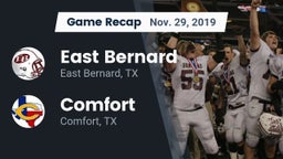 Recap: East Bernard  vs. Comfort  2019