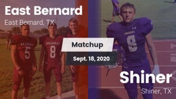 Matchup: East Bernard vs. Shiner  2020