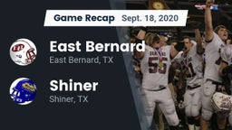 Recap: East Bernard  vs. Shiner  2020