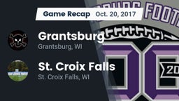 Recap: Grantsburg  vs. St. Croix Falls  2017