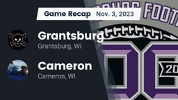 Recap: Grantsburg  vs. Cameron  2023