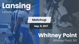 Matchup: Lansing vs. Whitney Point  2017