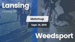 Matchup: Lansing vs. Weedsport 2019