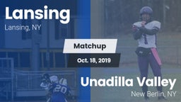 Matchup: Lansing vs. Unadilla Valley  2019