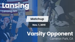 Matchup: Lansing vs. Varsity Opponent  2019