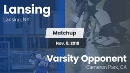 Matchup: Lansing vs. Varsity Opponent  2019