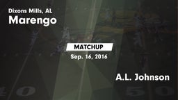 Matchup: Marengo vs. A.L. Johnson 2016