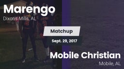 Matchup: Marengo vs. Mobile Christian  2017