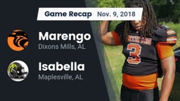 Recap: Marengo  vs. Isabella  2018