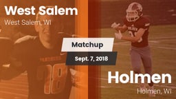 Matchup: West Salem vs. Holmen  2018
