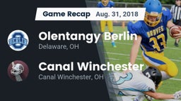 Recap: Olentangy Berlin  vs. Canal Winchester  2018