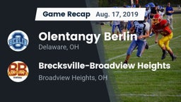 Recap: Olentangy Berlin  vs. Brecksville-Broadview Heights  2019
