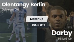 Matchup: Olentangy Berlin Hig vs. Darby  2019