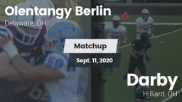 Matchup: Olentangy Berlin Hig vs. Darby  2020