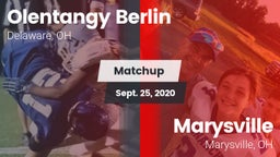 Matchup: Olentangy Berlin Hig vs. Marysville  2020