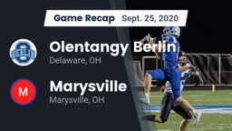 Recap: Olentangy Berlin  vs. Marysville  2020
