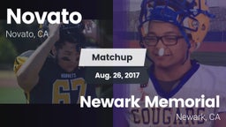 Matchup: Novato vs. Newark Memorial  2017