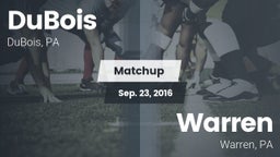 Matchup: DuBois vs. Warren  2016