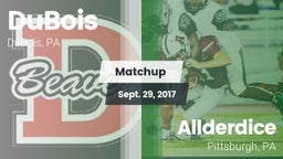 Matchup: DuBois vs. Allderdice  2017