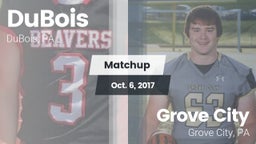 Matchup: DuBois vs. Grove City  2017