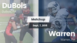 Matchup: DuBois vs. Warren  2018