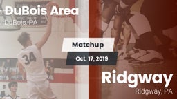Matchup: DuBois vs. Ridgway  2019